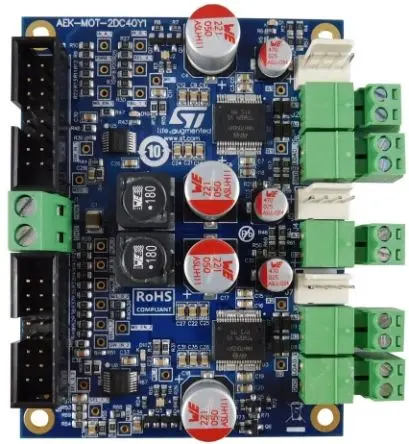 Produktfoto 1 von STMicroelectronics AEK-MOT Entwicklungskit, Duale DC-Motortreiber für den Automobilbereich mit bis zu 35 A pro Motor