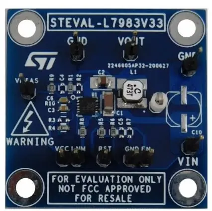 Produktfoto 1 von STMicroelectronics STEVAL Entwicklungskit, STEVAL-L7983V33 Abwärts-/Aufwärts-Controller