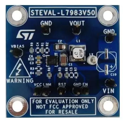 Produktfoto 1 von STMicroelectronics STEVAL Entwicklungskit, STEVAL-L7983V50 Aufwärtsregler