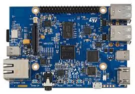 Produktfoto 1 von STMicroelectronics Entwicklungskit mit STM32MP157D MPU, Entwicklungsboard Entwicklungstool Microcontroller STM32MP157