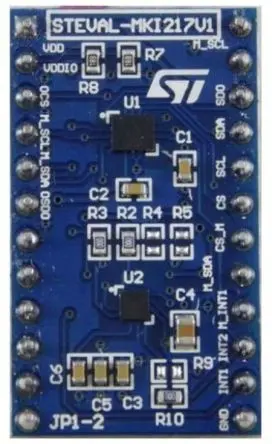 Produktfoto 1 von STMicroelectronics Adapterboard für Standard-DIL24-Sockel basierend auf LSM6DSOX und LIS2MDL im Sensor-Hub-Modus