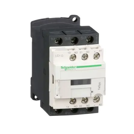 Produktfoto 1 von Schneider Electric TeSyS D Schütz 24V dc-Spule, 3-polig, 440V / 12 A 24V dc 7.5 kW 1 Schließer/1 Öffner Motorsteuerung,