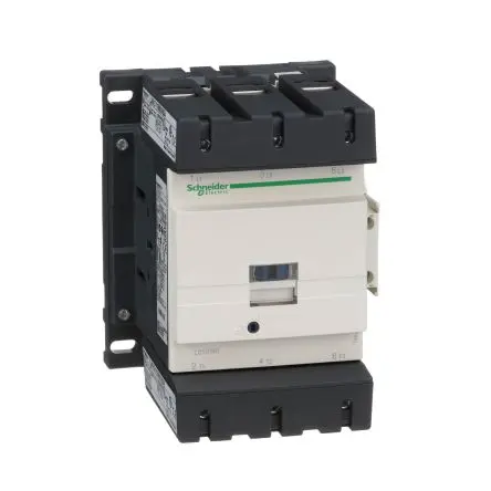 Produktfoto 1 von Schneider Electric TeSyS D Schütz 380V ac-Spule, 3-polig / 150 A 75 kW 1 Schließer/1 Öffner Motorsteuerung, Umkehrend