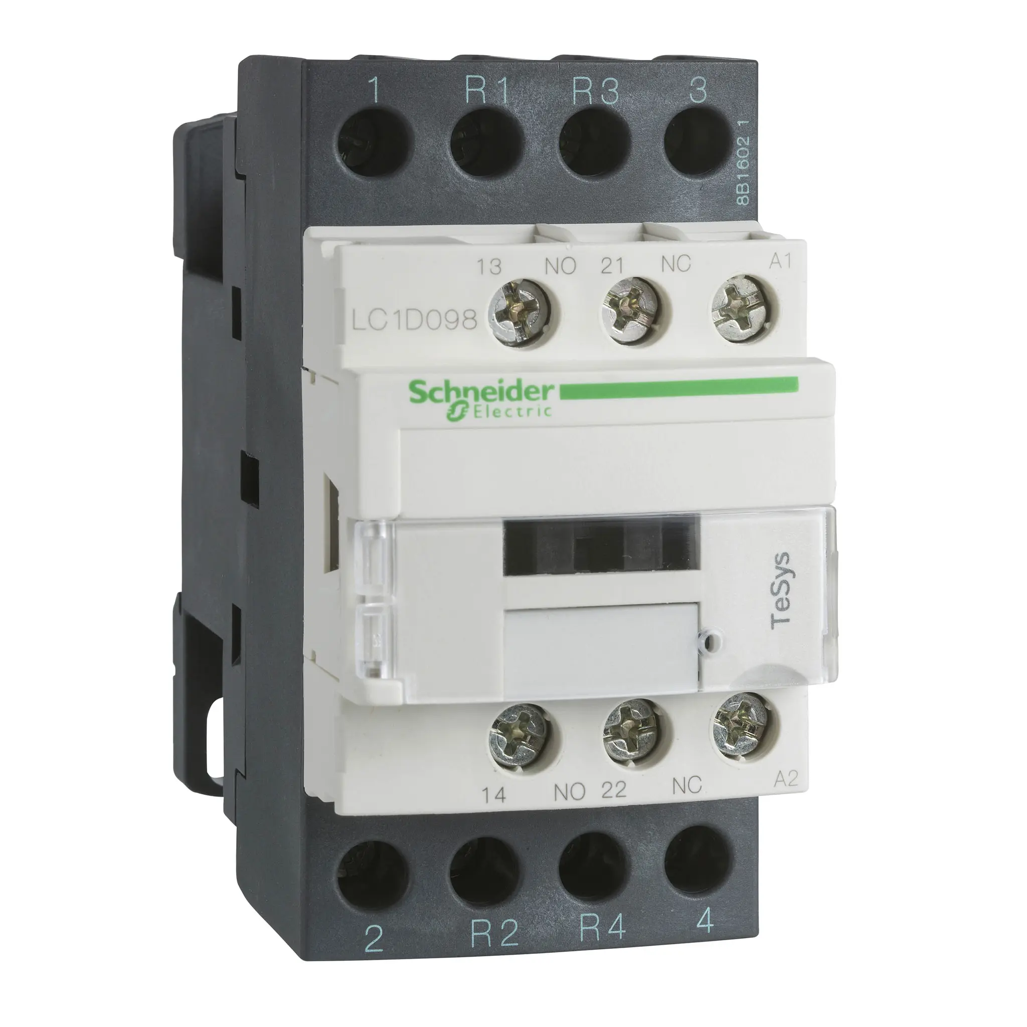 Produktfoto 1 von Schneider Electric TeSys D Schütz 42 V ac-Spule, 4-polig, 300V / 32 A 1 Schließer/1 Öffner Umkehrend 2-Hilfskontakte