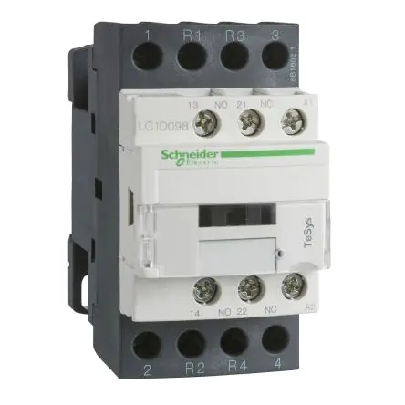 Produktfoto 1 von Schneider Electric TeSyS D Schütz 42V ac-Spule, 4-polig, 300V / 32 A 1 Schließer/1 Öffner Widerstandsbelastung,