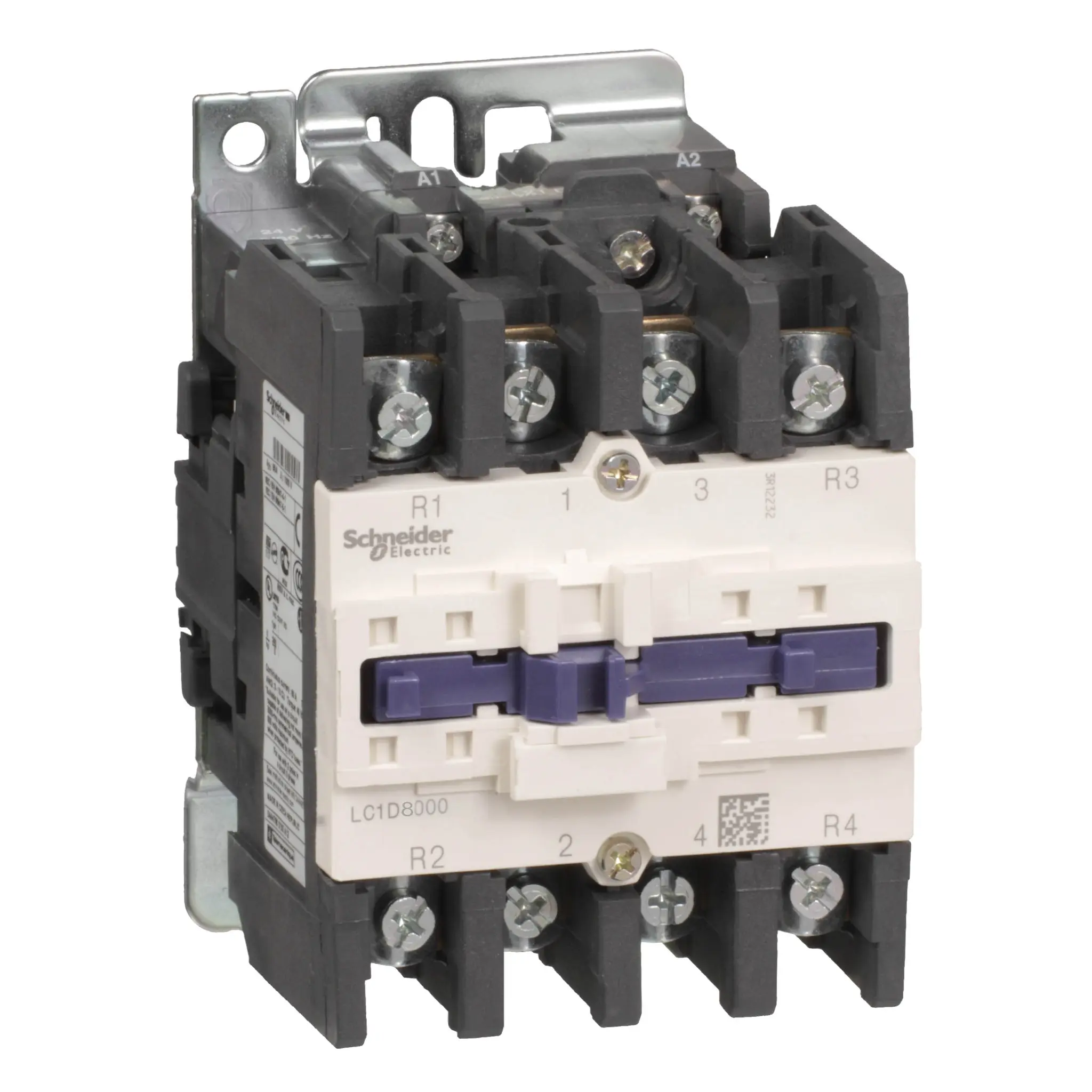 Produktfoto 1 von Schneider Electric TeSys Schütz 230 V ac-Spule, 4-polig, 440V / 125 A 12.5 W 2 Schließer/2 Öffner Umkehrend