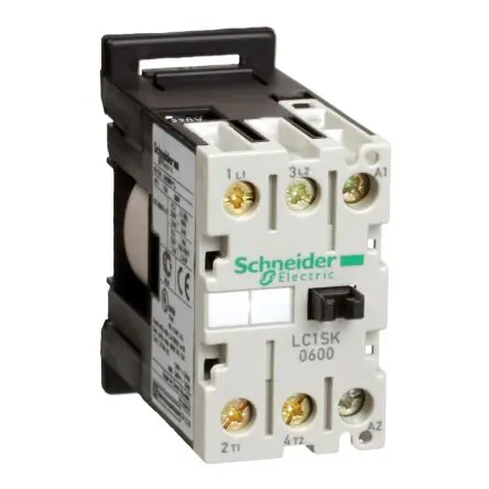 Produktfoto 1 von Schneider Electric TeSyS SK Schütz 230V ac-Spule, 2-polig, 690V / 6 A 2.2 kW 2 Schließer Motorsteuerung,