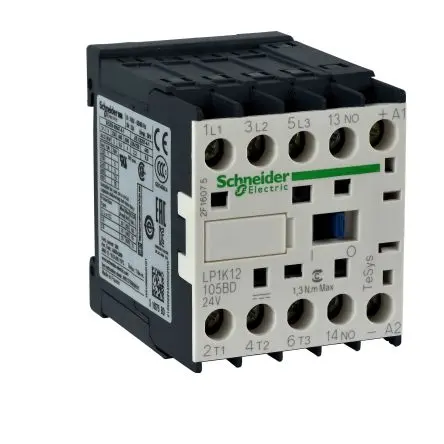 Produktfoto 1 von Schneider Electric TeSys K Schütz 24V dc-Spule, 4-polig 24V dc 3 W 4 Schließer Widerstandsbelastung, Umkehrend