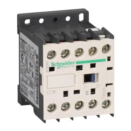 Produktfoto 1 von Schneider Electric TeSyS K Schütz 120V ac-Spule, 3-polig, 690V / 9 A 4 kW 1 Öffner Motorsteuerung, Umkehrend
