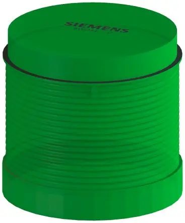 Produktfoto 1 von Siemens SIRIUS LED Blitzlichtelement Filament/Warnsummer-Licht 24V Grün Wechselstrom/Gleichstrom IP65, 70 mm x 65.5 mm