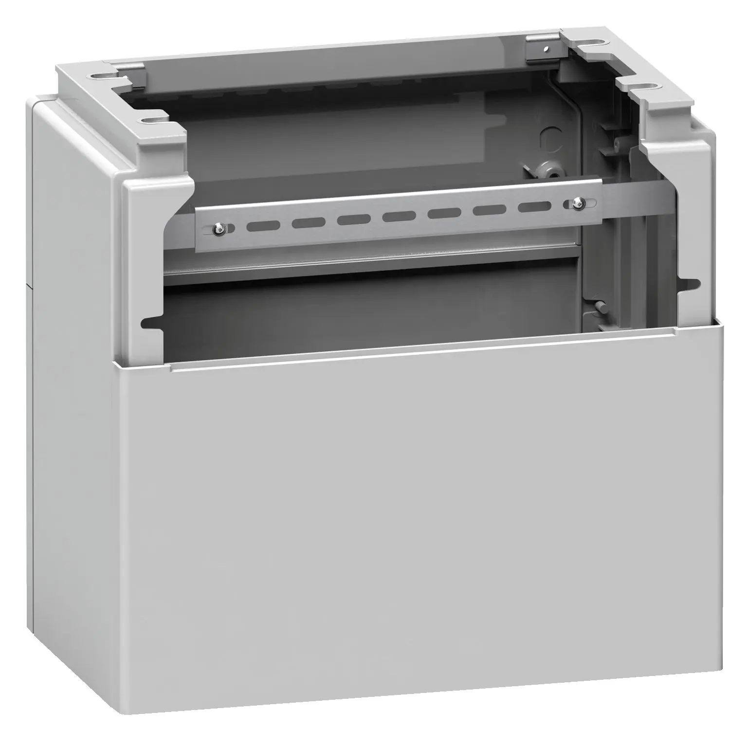 Produktfoto 1 von Schneider Electric Thalassa Polyester Sockel Gehäusezubehör Grau, 785 mm, für Gehäuse, H. 200 mm, T. 410 mm