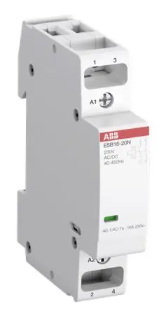 Produktfoto 1 von ABB ESB16 Schütz 24V-Spule, 2-polig, 250V / 16 A 24V 3.7 kW 2 Öffner Sicherheit