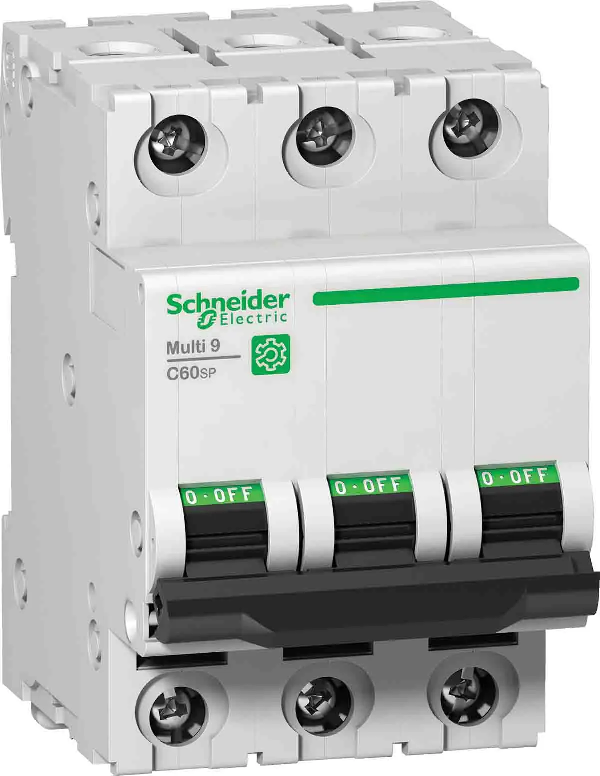 Produktfoto 1 von Schneider Electric C60SP Miniaturüberlastschalter Typ B, Pol 3-polig 20 A 440 V ac, Abschaltvermögen 14 kA Multi9