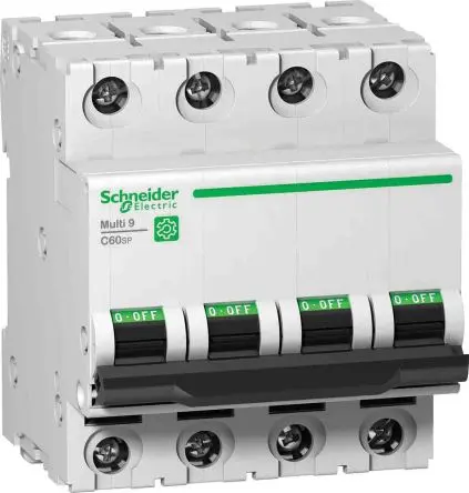 Schneider Electric Multi9 Miniaturüberlastschalter Typ B, Pol 4-polig 40A, Abschaltvermögen 10 kA Multi9