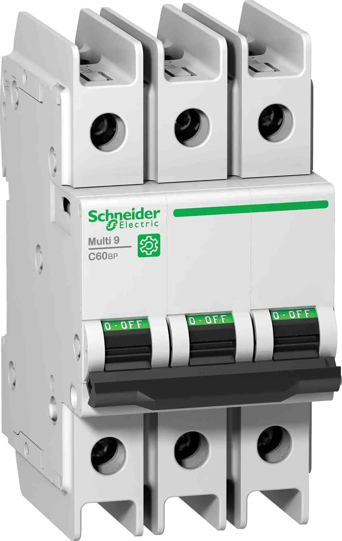 Produktfoto 1 von Schneider Electric C60BP Miniaturüberlastschalter Typ D, Pol 3-polig 20 A 440 V ac, Abschaltvermögen 6 kA Multi9