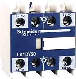 Produktfoto 1 von Schneider Electric TeSyS D Hilfskontaktblock 2-polig DIN-Hutschiene, 1 Schließer/1 Öffner mit Schraubanschlussklemme