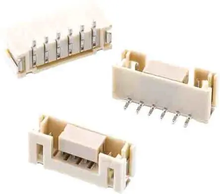 Produktfoto 1 von Wurth Elektronik WR-WTB Leiterplattenleiste Vertikal, 6-polig / 1-reihig, Raster 2 mm Raster Oberfläche, Kabel-Platine,
