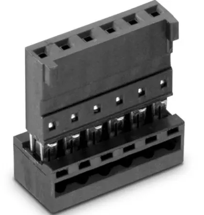 Wurth Elektronik WR-WTB IDC-Steckverbinder Buchse, gewinkelt, 2-polig Kabel / 1-reihig, Raster 2.54 mm