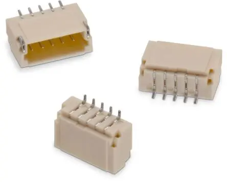 Produktfoto 1 von Wurth Elektronik WR-WTB Leiterplattenleiste Horizontal, 3-polig / 1-reihig, Raster 1 mm Raster Oberfläche,