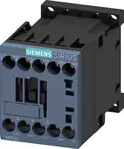 Siemens 3RT2 Schütz 24V dc-Spule, 3-polig, 690V / 9 A 24V dc 4 kW 1 Schließer Motorsteuerung, Umkehrend 1-Hilfskontakte