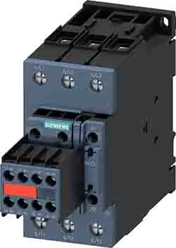 Produktfoto 1 von Siemens Schütz 24V dc-Spule, 3-polig / 40 A 18.5 kW 2 Schließer/2 Öffner Umkehrend
