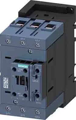 Produktfoto 1 von Siemens Schütz 230 V ac-Spule, 3-polig / 140 A 0.0294 kW 1 Schließer/1 Öffner Umkehrend
