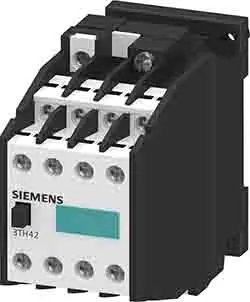 Produktfoto 1 von Siemens 3TH4 Hilfsschütz 220V ac, 264 V ac-Spule, 8-polig, 888V / 6 A 888V 4 Schließer, 4 Öffner Umkehrend