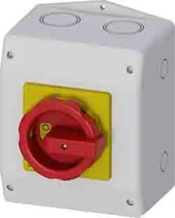 Produktfoto 1 von Siemens SENTRON Trennschalter 3-polig DIN-Hutschiene 25A Rot IP65 3-phasig