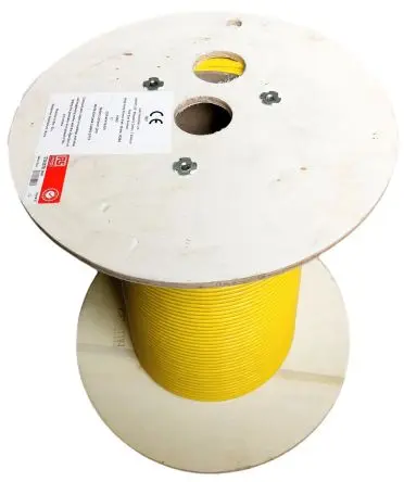 Produktfoto 1 von RS PRO Cat7a Ethernet-Kabel, 100 m, Gelb, A Fest, B Fest Abgeschirmt, Raucharm halogenfrei