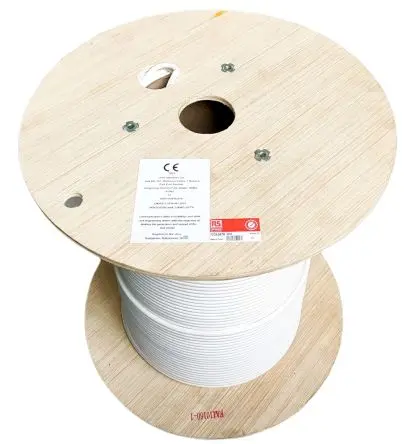 Produktfoto 1 von RS PRO Kat. 6 Ethernet-Kabel, 500 m, Weiß U/UTP, A Nicht abgeschlossen, B Nicht abgeschlossen, Raucharm halogenfrei