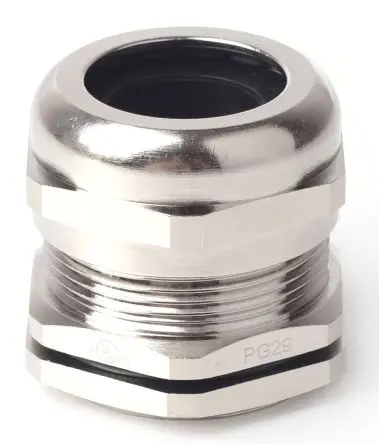 Produktfoto 1 von RS PRO Kabelverschraubung, PG29 Messing vernickelt Metallisch 13 mm/ 20 mm, IP68