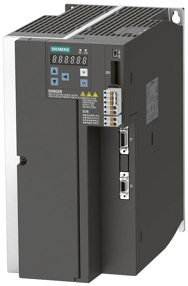 Produktfoto 1 von Siemens Servoantrieb, 3-phasig, 380/480 V / 33 A 3.5 kW, 260 mm x 140 mm x 240 mm