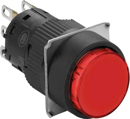 Produktfoto 1 von Schneider Electric XB6E Drucktasten-Kompletteinheit beleuchtet, EIN-AUS Schalter, 1-polig