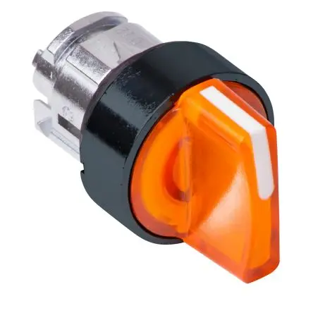 Produktfoto 1 von Schneider Electric ZB4 Wählschalterkopf Beleuchtet 3-Positionen 22 mm Federrückstellung