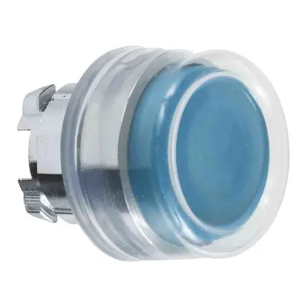 Produktfoto 1 von Schneider Electric Harmony Drucktastenkopf Ø 22 mm, Blau Federrückstellung Rund Rund Metall, IP66