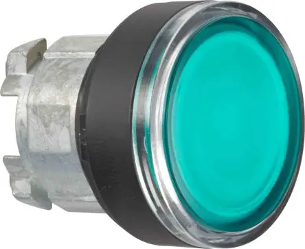Produktfoto 1 von Schneider Electric Harmony Drucktastenkopf Ø 22.5 mm, Blau Federrückstellung Rund Rund Metall, IP66