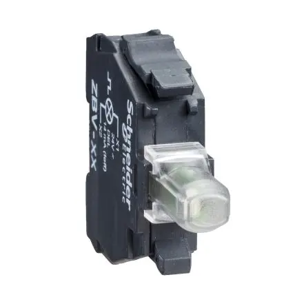 Produktfoto 1 von Schneider Electric ZBV Lichtblock Anzeigenblock Universal-LED Weiß beleuchtet 230 → 240V Schraubanschluss