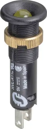 Produktfoto 1 von Schneider Electric Harmony Anzeige für Schalttafeleinbau Anzeige Gelb 12V, Faston-Steckverbinder 8 mm, IP40