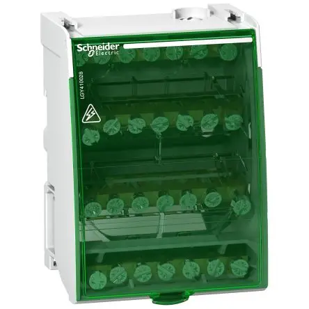 Produktfoto 1 von Schneider Electric Verteilerblock 7-polig / 230V 100A, Metall, Kunststoff Weiß