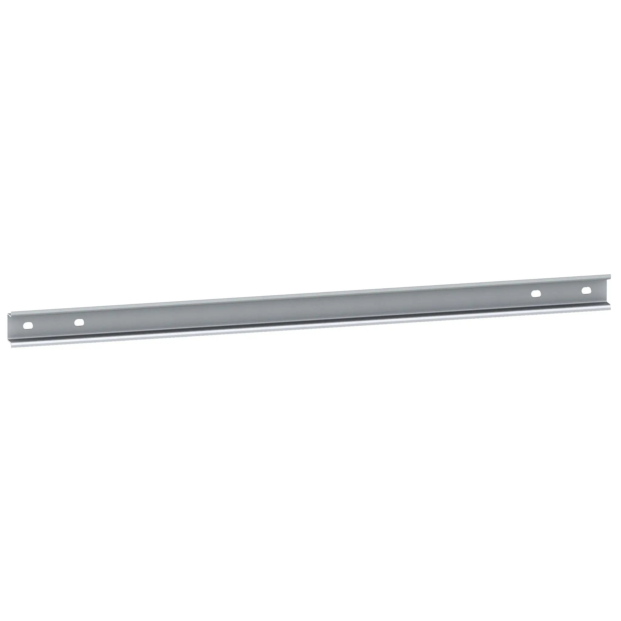 Produktfoto 1 von Schneider Electric Verzinkter Stahl DIN-Hutschiene Gelocht, H. 15 mm B. 35 mm, L. 500 mm