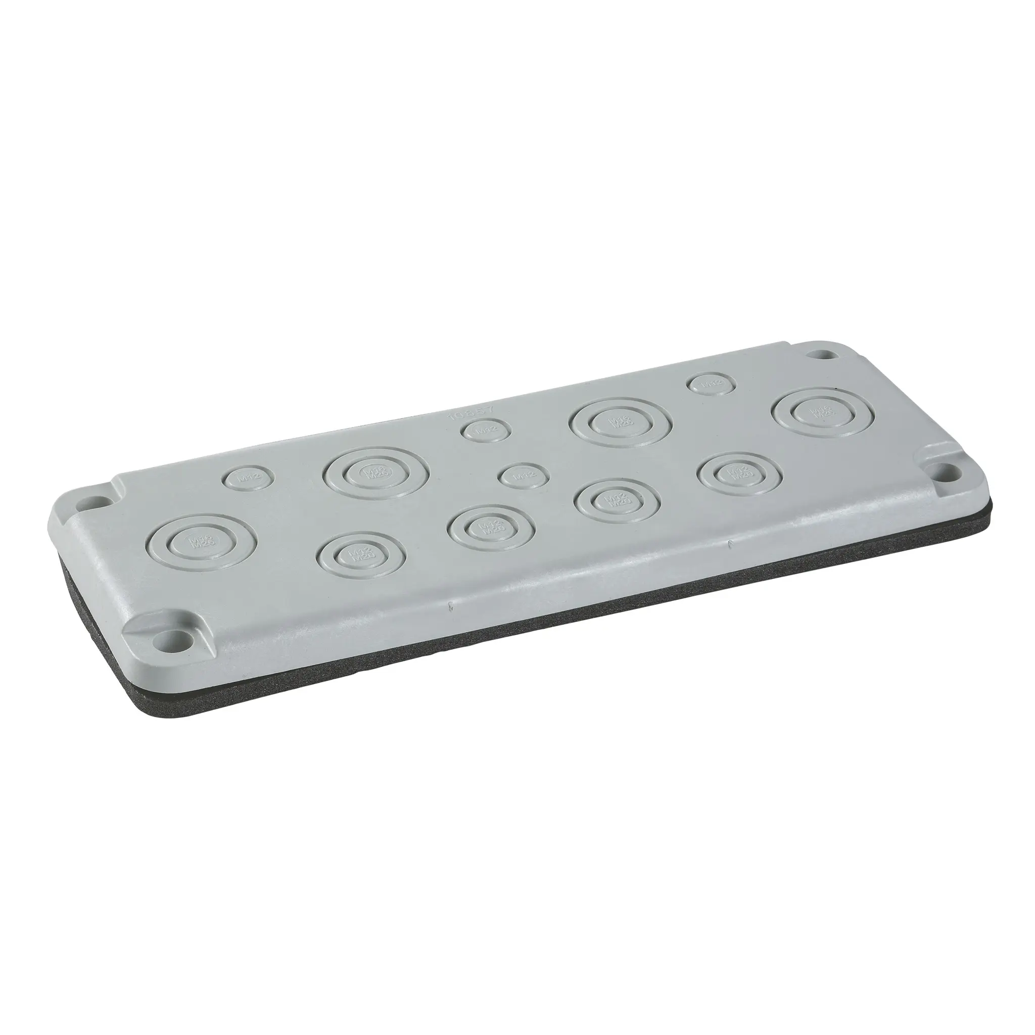 Produktfoto 1 von Schneider Electric Polycarbonat mit Glasfaserverstärkung Schirmanschlussplatte, 215 mm Kabelmanagement-Zubehör x 85 mm