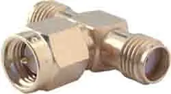 Produktfoto 1 von Huber+Suhner HF Adapter, 50 Ω, T, 18GHz Buchse Stecker, Koaxial Nennspannung