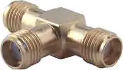 Produktfoto 1 von Huber+Suhner HF Adapter, 50 Ω, T, 18GHz Buchse Buchse, Koaxial Nennspannung