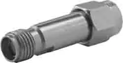 Produktfoto 1 von Huber+Suhner HF Adapter, 50 Ω, Gerade, 18GHz Stecker Buchse, Koaxial Nennspannung