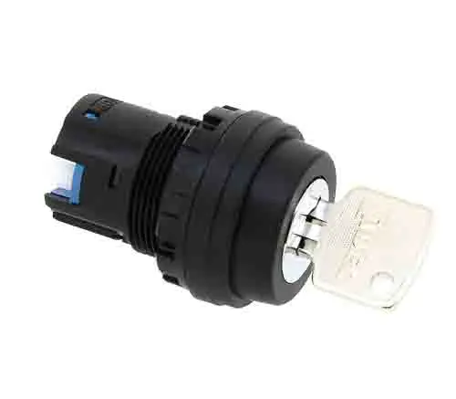 Produktfoto 1 von Idec HW Schlüsselschalterkopf 22 mm 2 Positionen Federrückstellung IP65