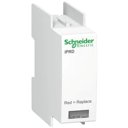 Produktfoto 1 von Schneider Electric Acti9 Parafoudre Überspannungsableiter Überspannungsableiter 65 kA 350V, DIN-Hutschiene, 9 mm, -25