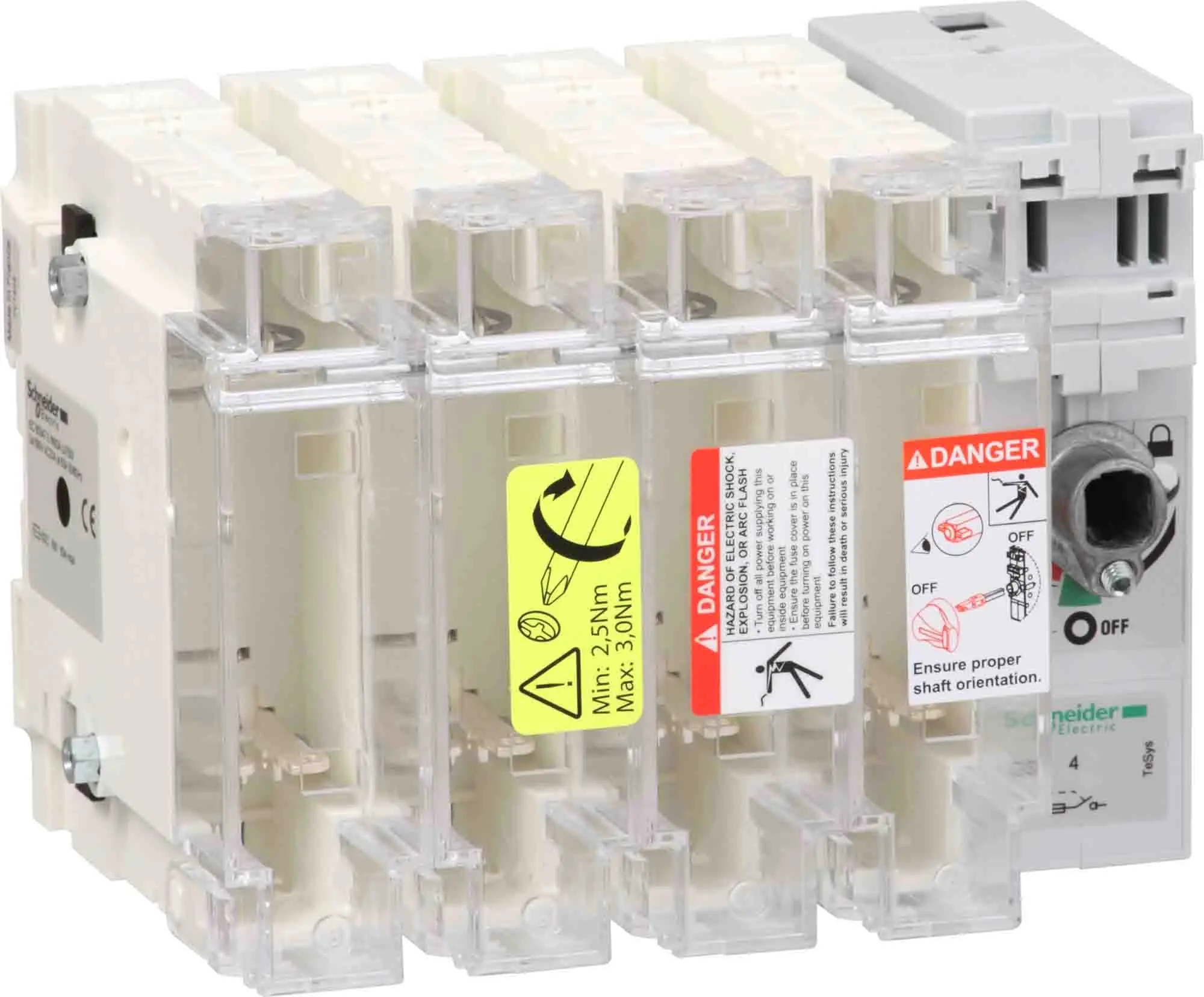 Produktfoto 1 von Schneider Electric GS2J Sicherungsschalter-Trennschalter / 4-polig 100 A 100 A, 22 x 58 mm Sicherungsgröße