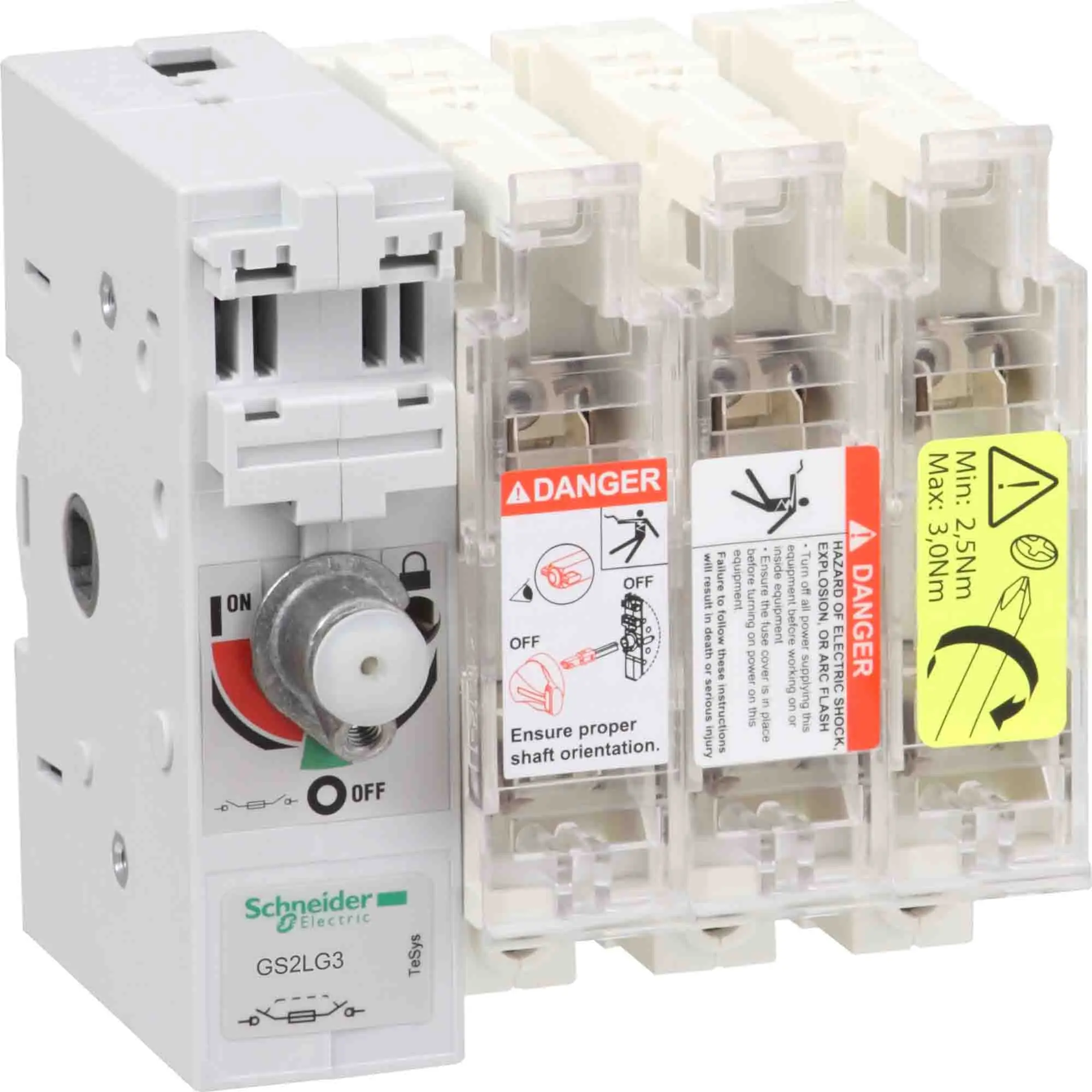 Schneider Electric GS2L Sicherungsschalter-Trennschalter / 3-polig 160 A Umschlossen, 0 Sicherungsgröße
