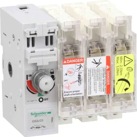 Produktfoto 1 von Schneider Electric TeSyS GS Sicherungsschalter-Trennschalter / 3-polig 160 A Umschlossen, 0 Sicherungsgröße