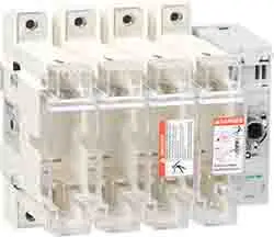 Produktfoto 1 von Schneider Electric TeSyS GS Sicherungsschalter-Trennschalter / 4-polig 250 A 250A Umschlossen, 1 Sicherungsgröße